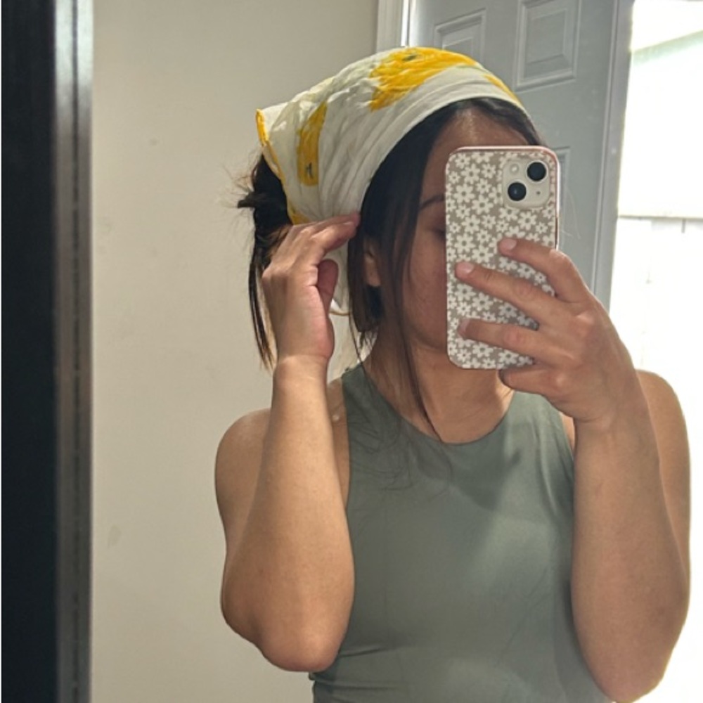 Yellow Flower Scarf